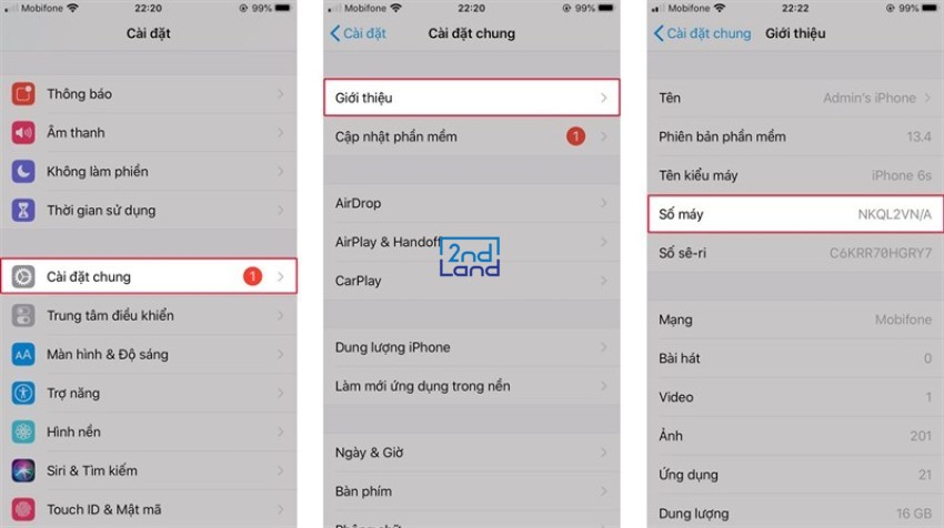 Cách check iPhone cũ 16