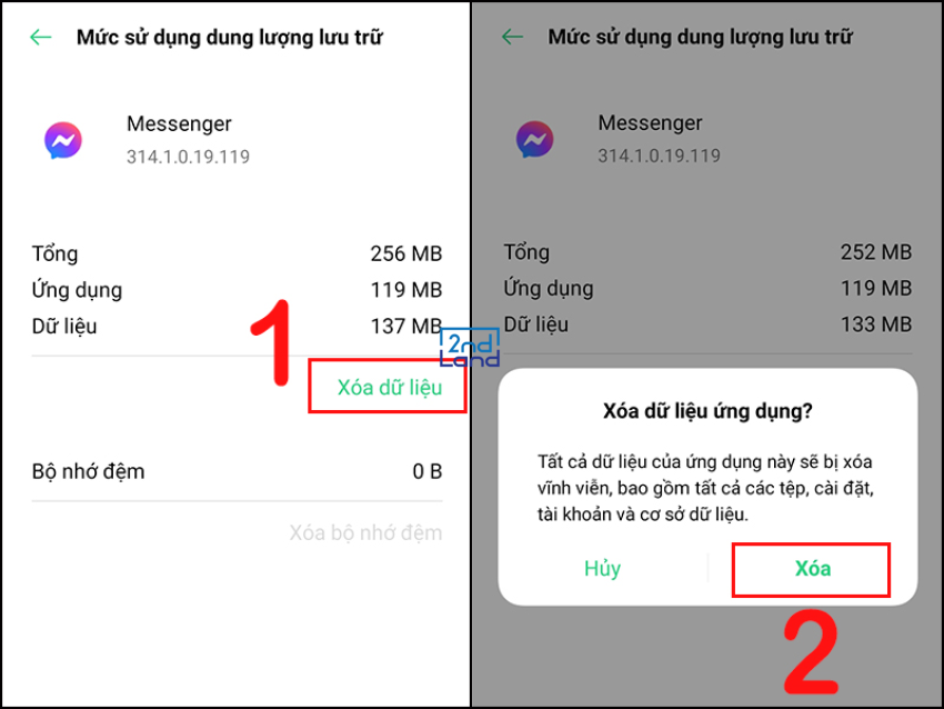 Cách đăng xuất Messenger 4