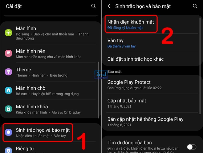 Cách đặt mật khẩu điện thoại Samsung 4