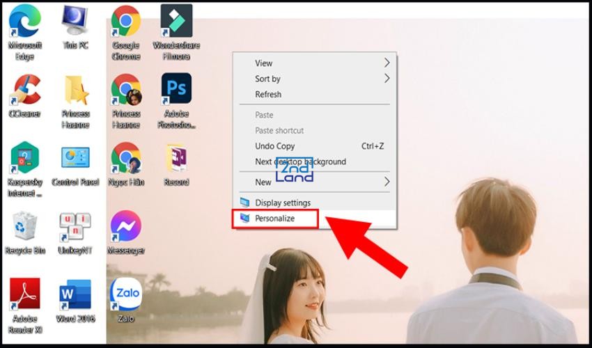 Cách đổi hình nền máy tính 2