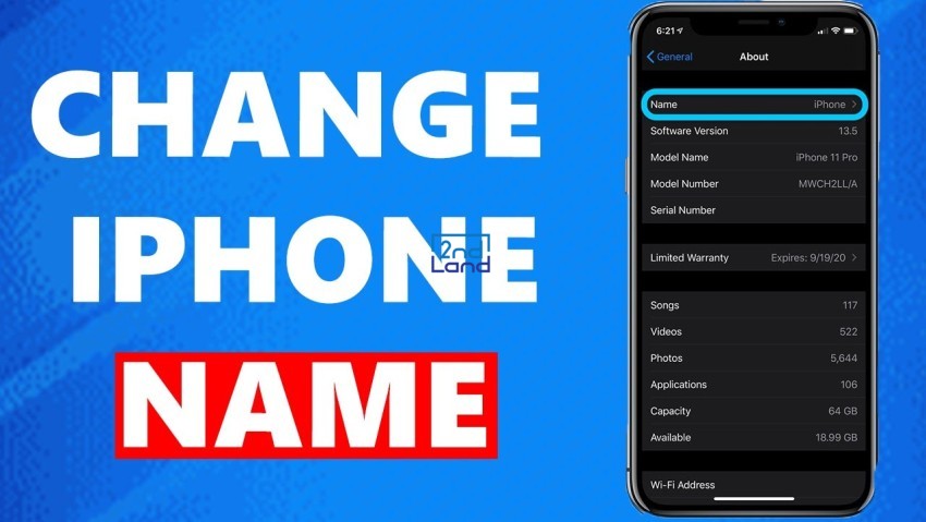 Cách đổi tên iPhone 2