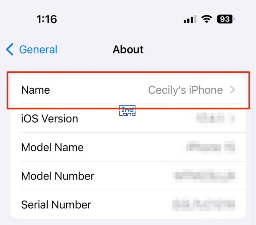 Cách đổi tên iPhone 10