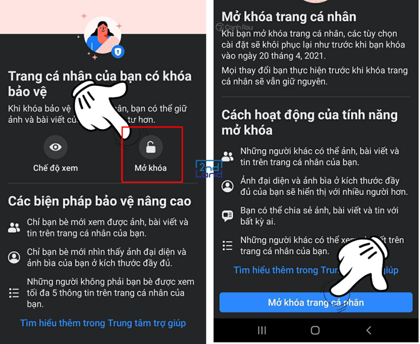 Cách khoá trang cá nhân 14