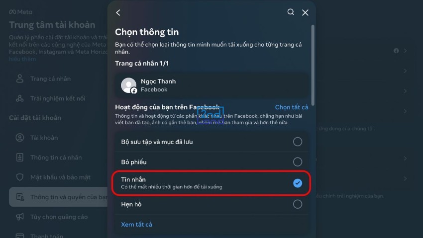 Cách khôi phục tin nhắn Messenger 24