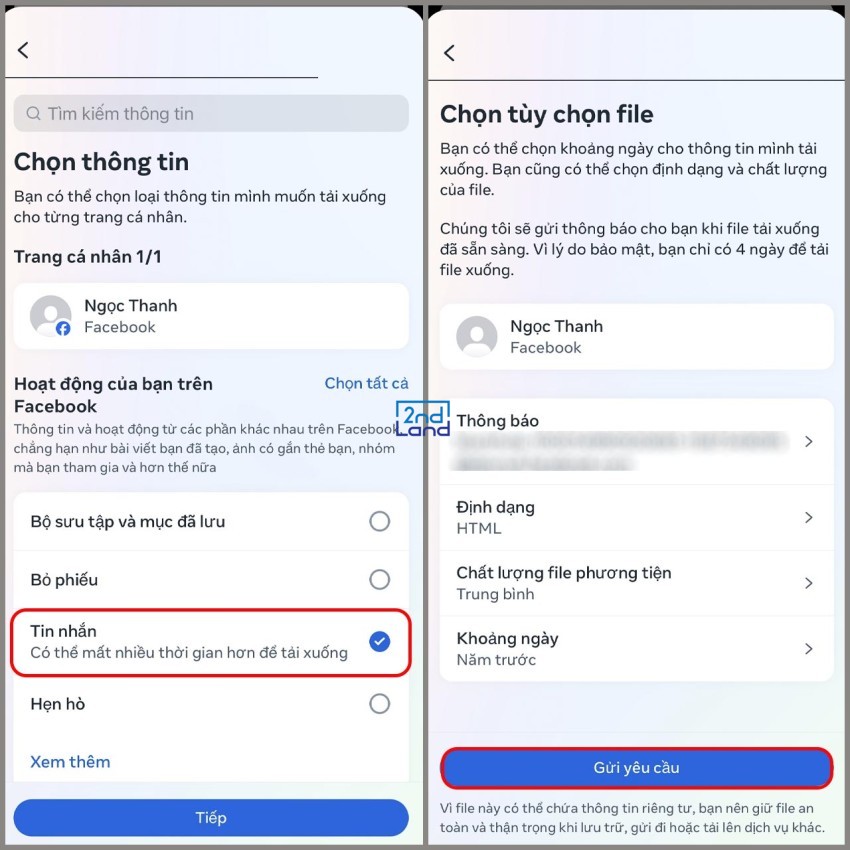 Cách khôi phục tin nhắn Messenger 10