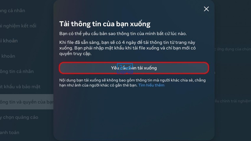 Cách khôi phục tin nhắn Messenger 18