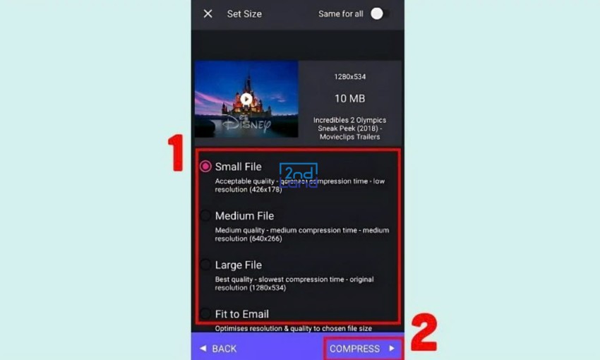 Cách nén video trên điện thoại 8