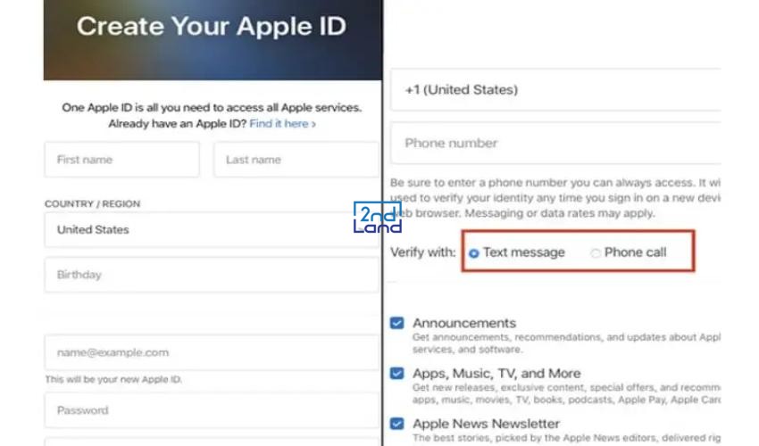 Cách tạo id apple 10