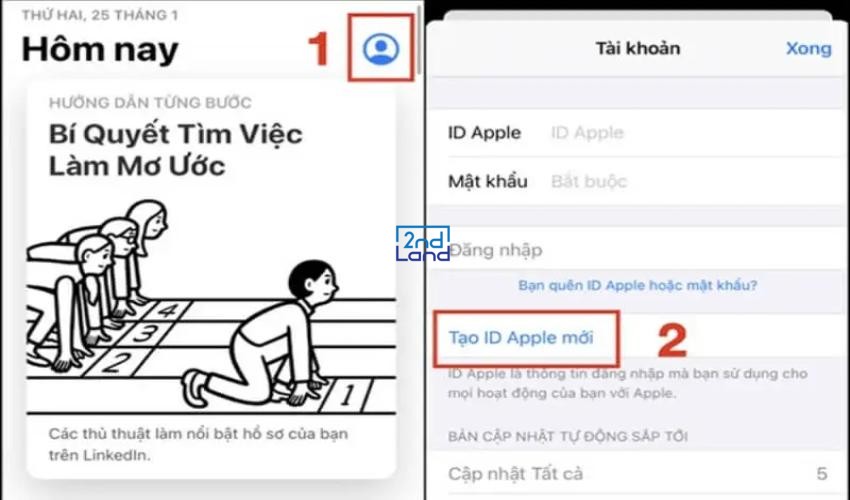 Cách tạo id apple 6