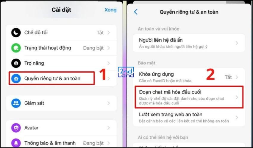 Cách tắt mã hóa đầu cuối trên Messenger 2