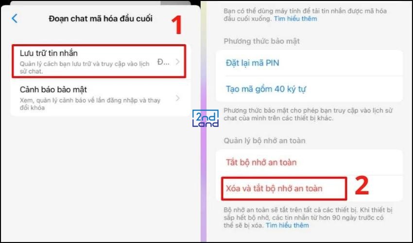 Cách tắt mã hóa đầu cuối trên Messenger 4