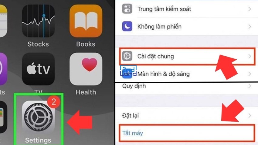 Cách tắt nguồn iphone 2