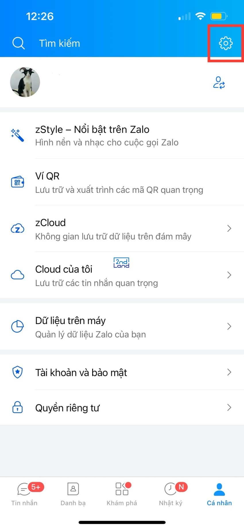 Cách tắt thông báo sinh nhật trên Zalo 2