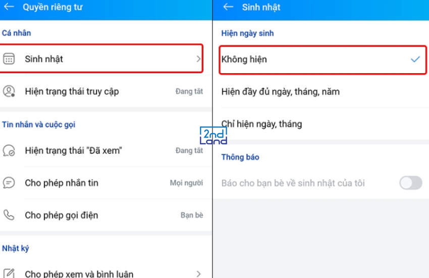 Cách tắt thông báo sinh nhật trên Zalo 14