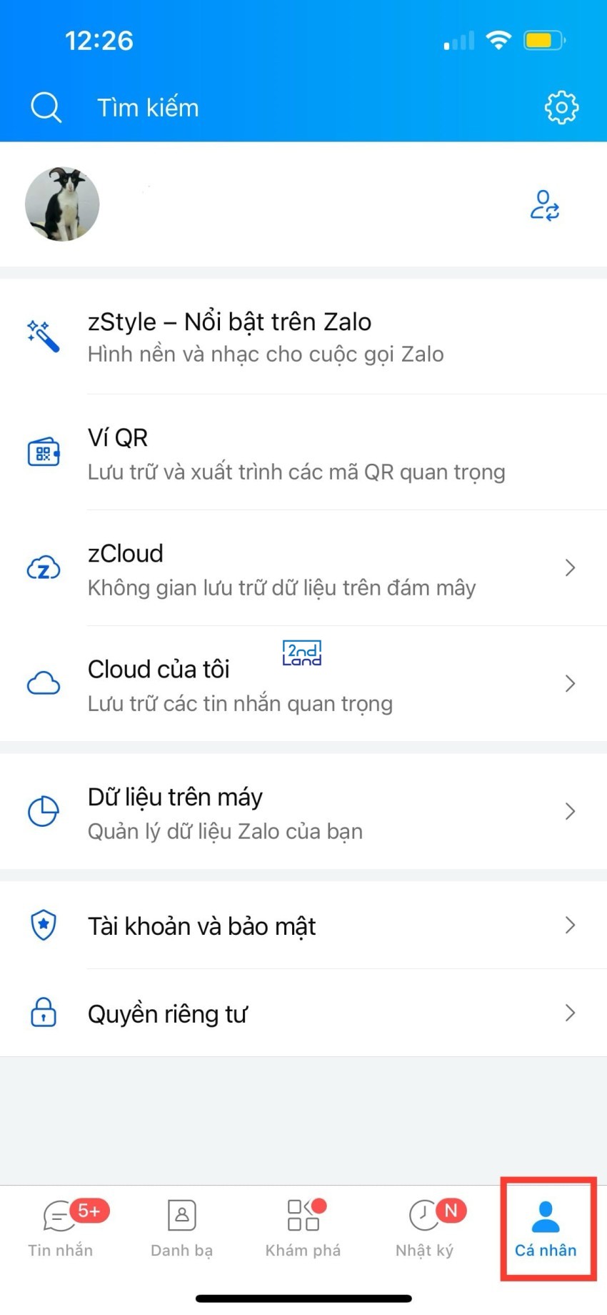 Cách tắt thông báo sinh nhật trên Zalo