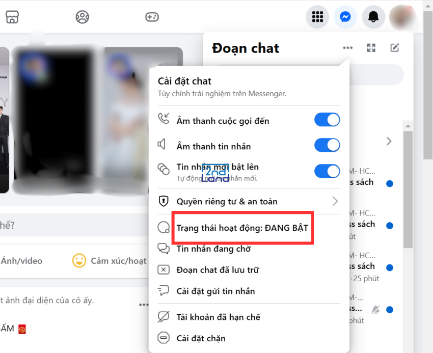 Cách tắt trạng thái hoạt động trên Facebook 20