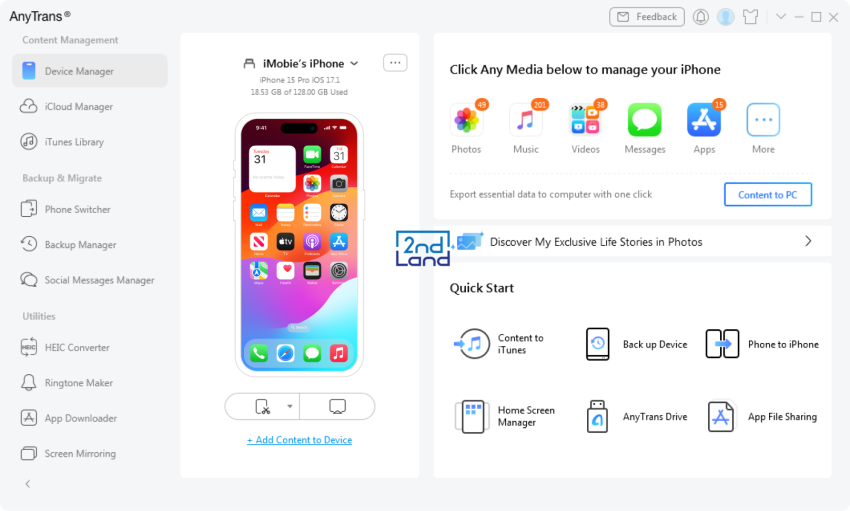 Chuyển dữ liệu iphone