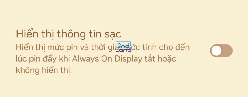 Hiển thị phần trăm pin 6