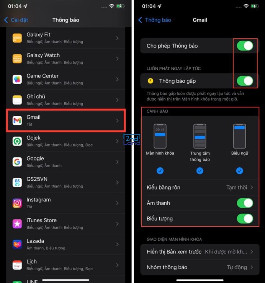 Lỗi thông báo iPhone 6