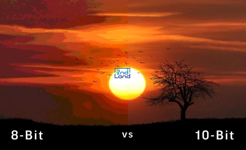 Màu 8 bit vs 10 bit trên màn hình 4