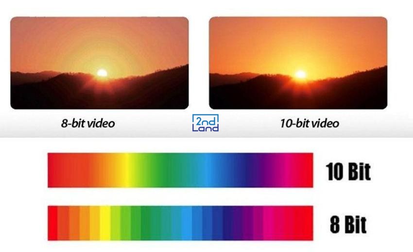 Màu 8 bit vs 10 bit trên màn hình 14