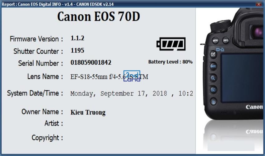 Máy ảnh Canon EOS 700D cũ 12