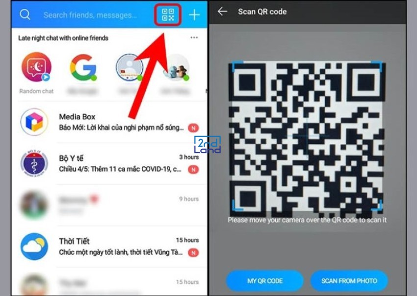 Quét QR trên iPhone 14