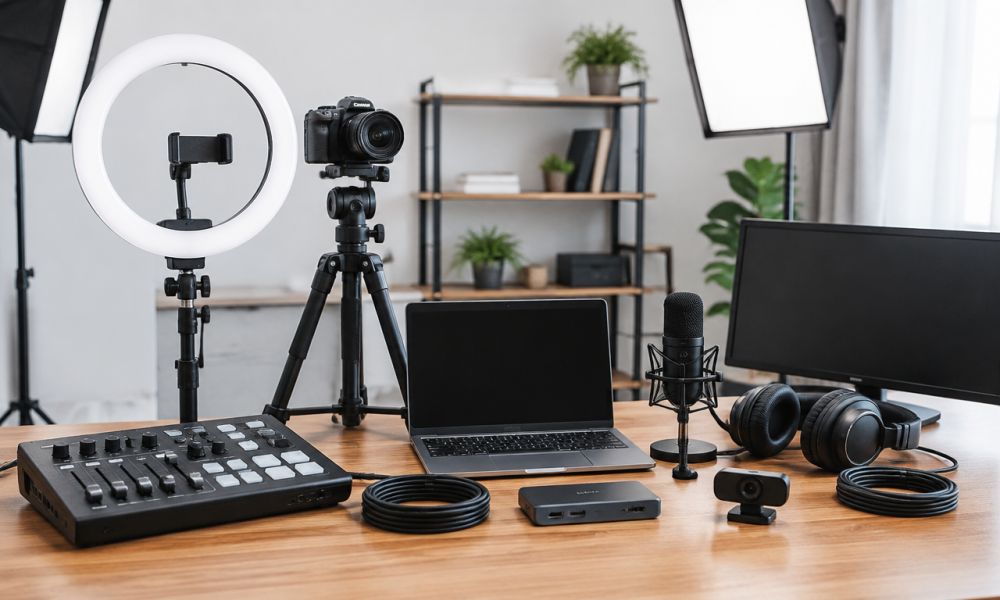 Các thiết bị phòng livestream được thu mua
