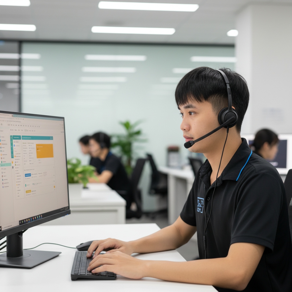 Nhân viên trực online